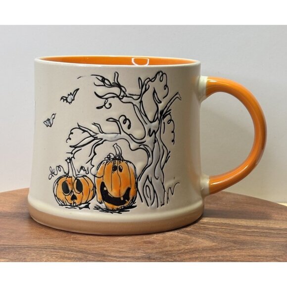 Spectrum Designz SKETCHY JACKSON Jack O' Lanterns 18 Oz Halloween Ceramic Mug - Picture 1 of 7